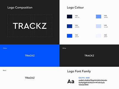 Trackz Visual Logo identity branding design logo vector
