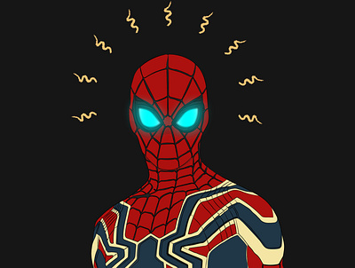 Spiderman digital art graphic design illustration