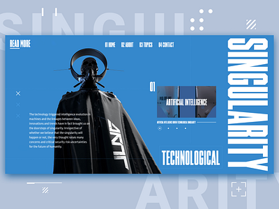 SINGULARITY concept typography ui ui ux ux web website