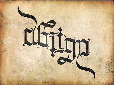Ambigram: Design illustration typography