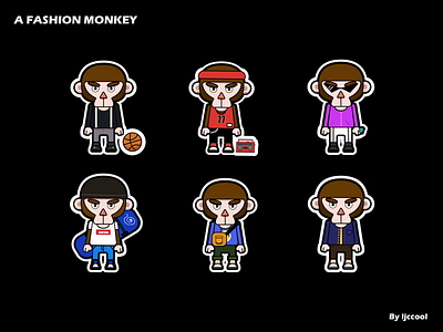 A fashion monkey