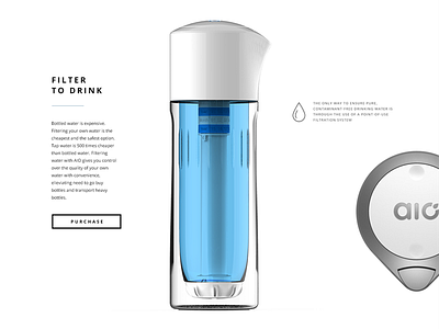 Filtered water concept eco environment ui ui design water web design