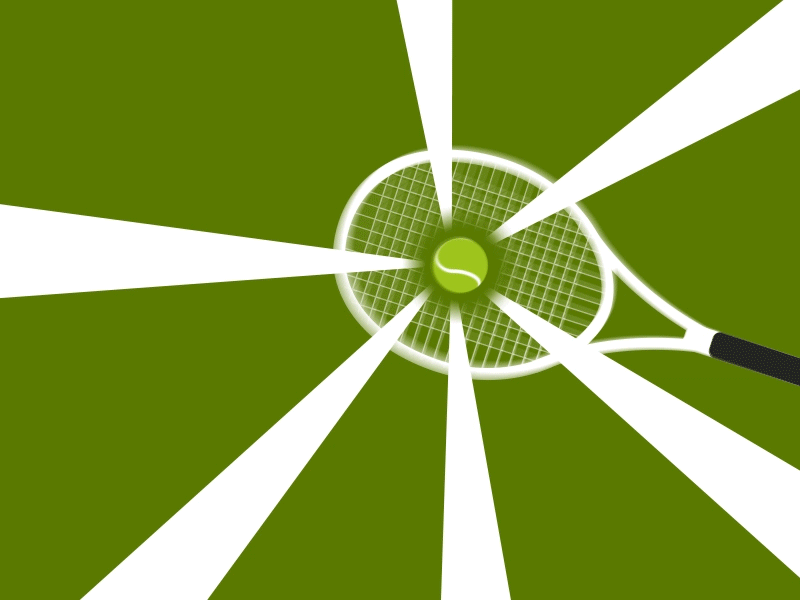 Tenis after animation bouncing effects fly illustration loop motion graphic tennis