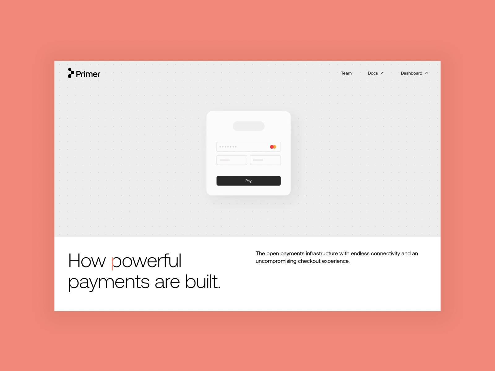 Primer How powerful payments are built. by 14islands on Dribbble