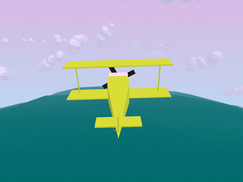 Aeronaut 3D Game 3d airplane animation clouds game threejs webgl