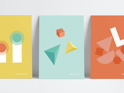 14islands Values 3d geometric minimal poster scandinavian shapes studio values