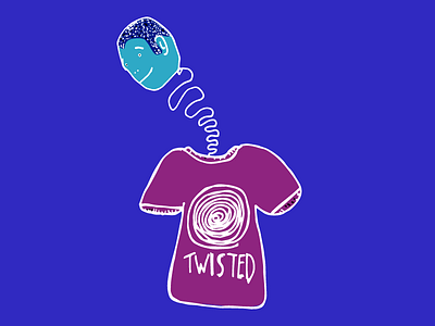 Twisted doodle gnarly illustration twisted wicked