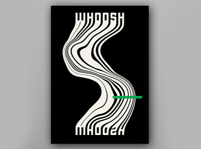 Whoosh Poster art direction design art illustration illustrator liquify minimal minimalist photoshop