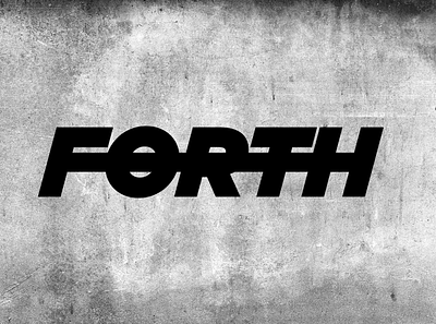 FORTH Logo brand branding clothing concrete forth forward gotham identity identity design logo logotype trend underground urban