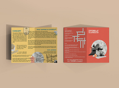 ZIFERBLAT FLYER DESIGN brochure collage digital art flyer design graphic design printing ziferblat
