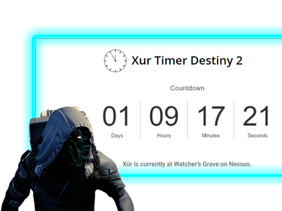 Where is Xur? - Xur Location destiny 2 gaming graphic design timer video game