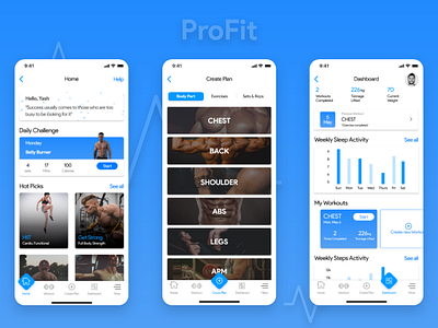 ProFit - Fitness Building app