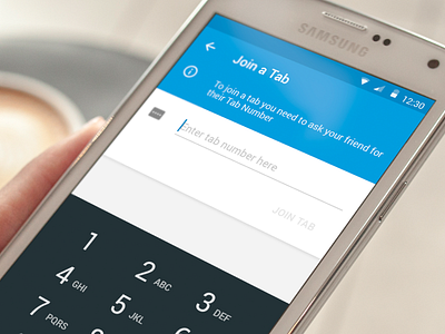 Join Tab android flypay material
