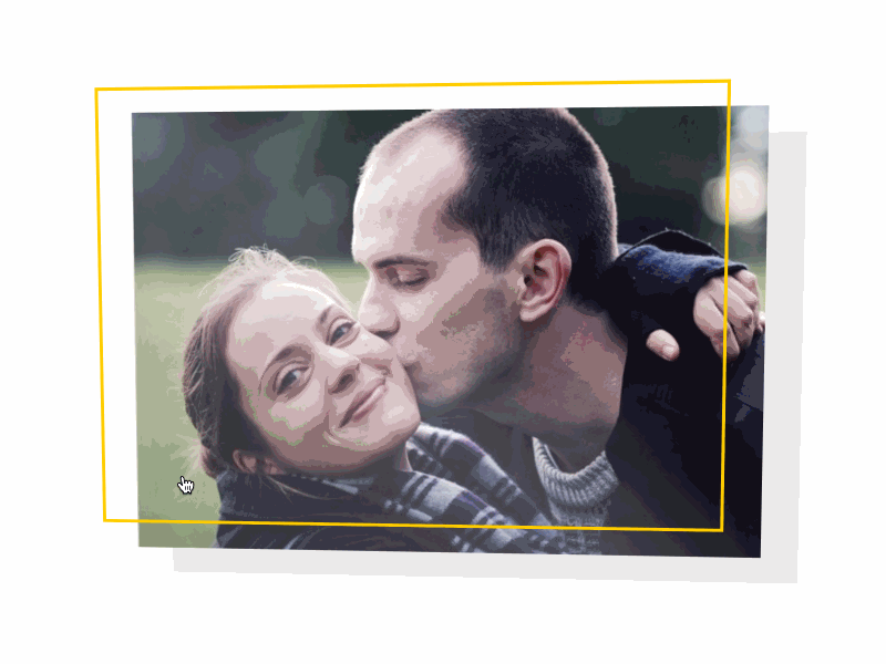 Image split animation wedding html css