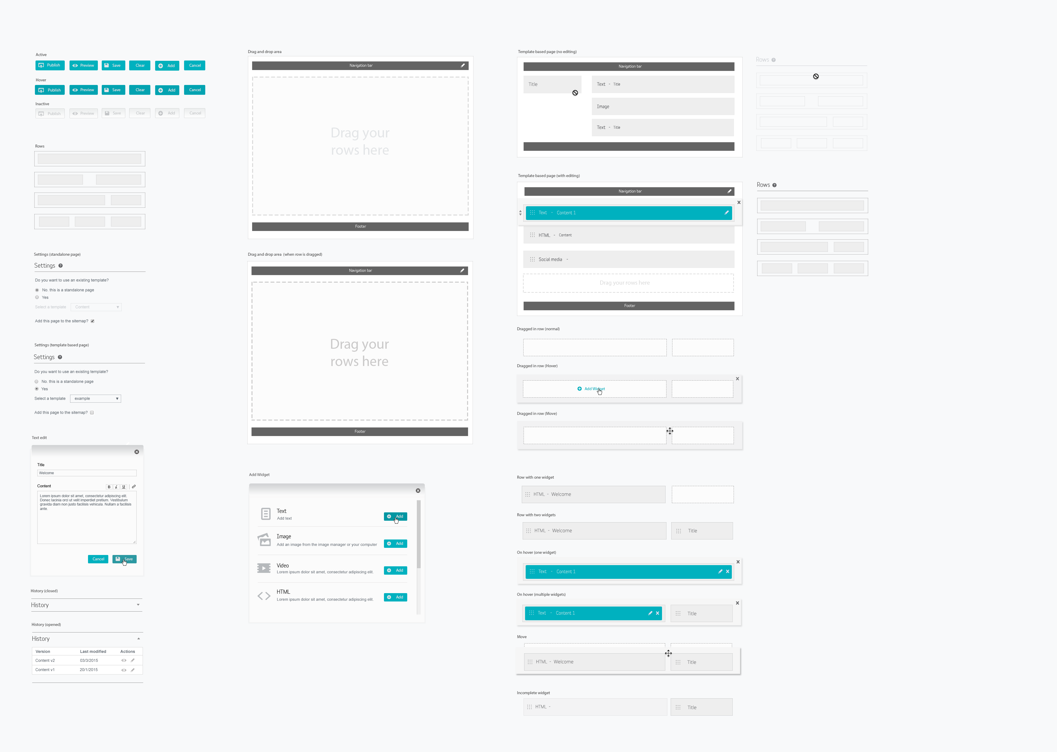 Edit page Ui Kit by Kirsty Hudson on Dribbble