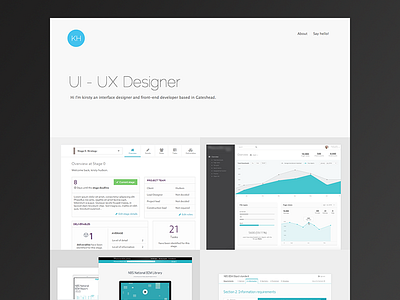 Portfolio designer kirhu live mobile portfolio responsive ui ux