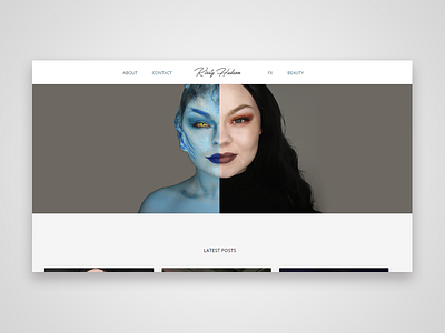 Blog beauty blog makeup sfx ui ux