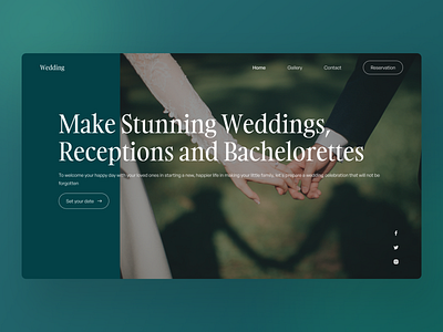 Wedding Organizer Landing Page