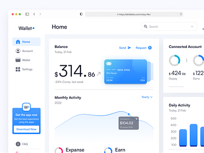 Wallet - Money Manager Dashboard