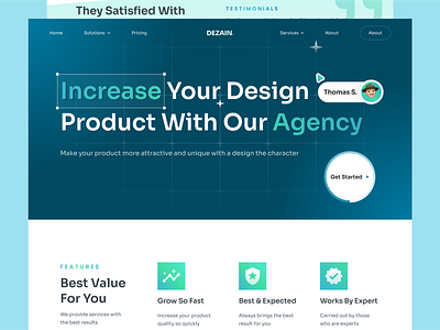 Design Studio Agency Landing Page Exploration agency branding clean design design studio green landing page minimal ui website
