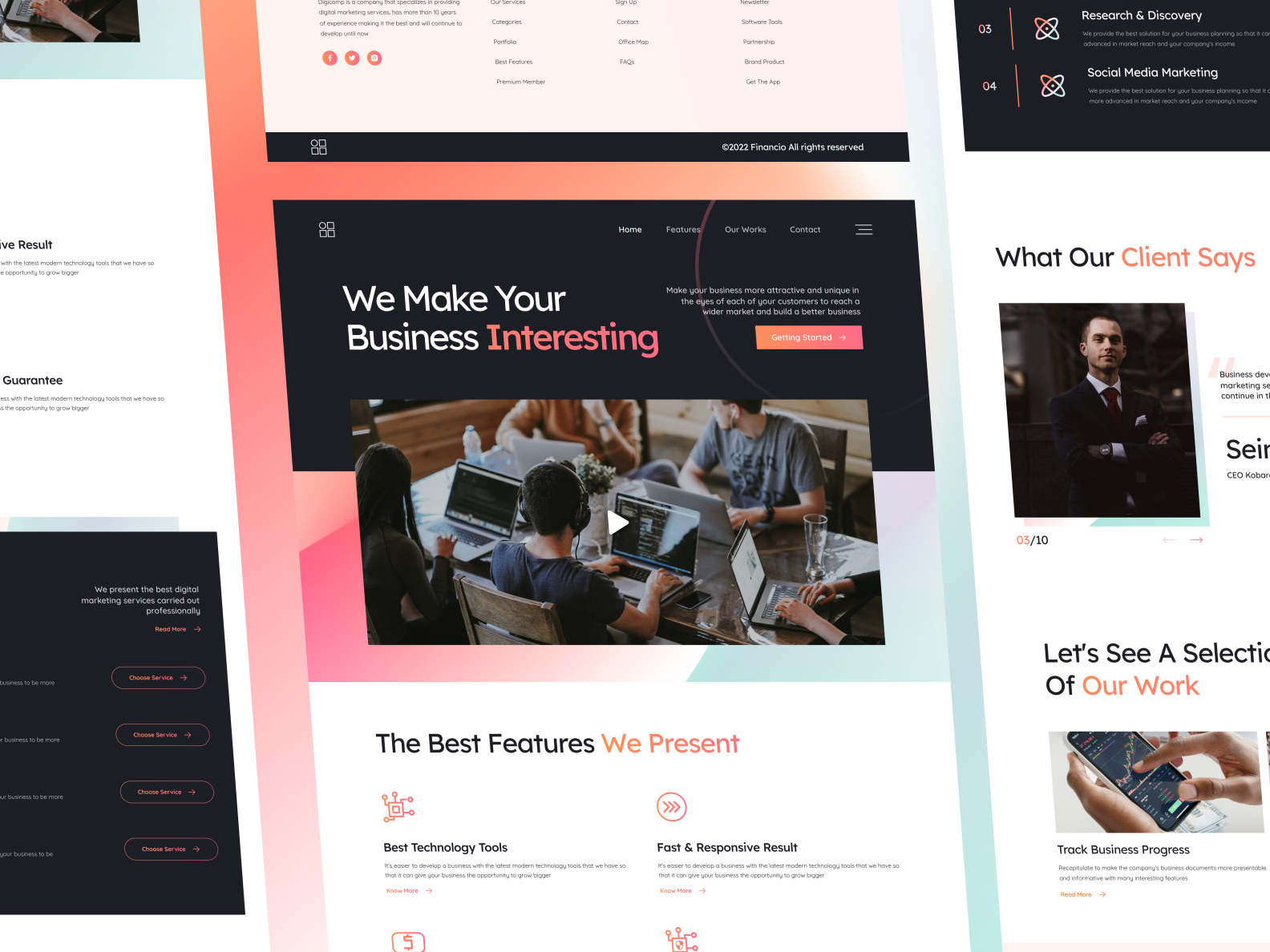 Digital Marketing Agency Landing Page by Vicky Fikri 🦇 for SLAB Design ...