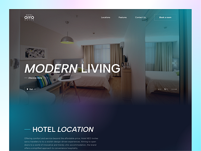 Hotel Website Landing Page bali clean design hotel landing page luxury minimal resort stay ui uiux website