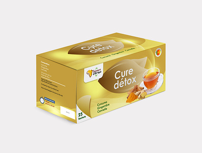 Cure détox packaging branding design graphicdesign label labeldesign logo logodesign packaging packaging design packaging mockup packagingdesign