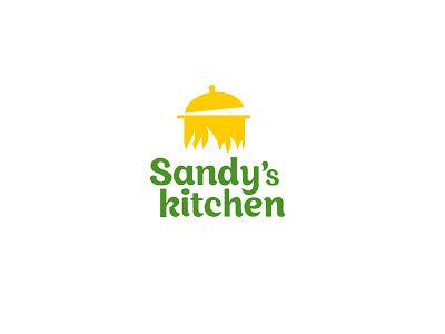 Sandy's Kitchen Logo brand identity branding design flat graphicdesign illustration logo logodesign vector