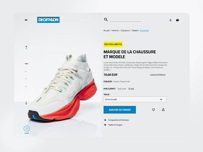 Decathlon - UI design design ui ux