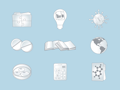 Biomedical Informatics Icon Set - Part 2