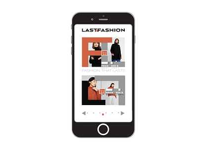 Fashion Line and App Concept - Last Fashion adobe illustrator ui app design conscious fashion sustainable ui ui challenge ui design webshop