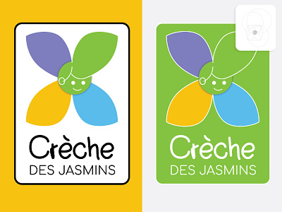 Jasmine nursery branding design logo minimal