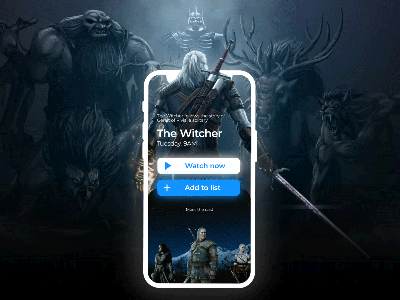 Movie UI concept - Mobile App