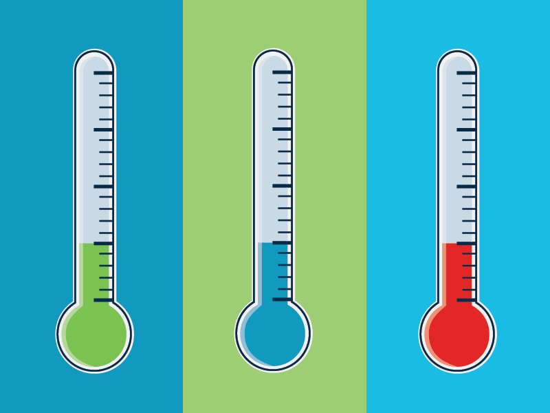 Thermometer Color Variations by Megan (Murdock) Fisher on Dribbble