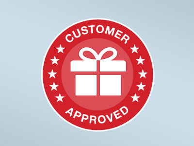 Overstock.com Customer Approved Badge