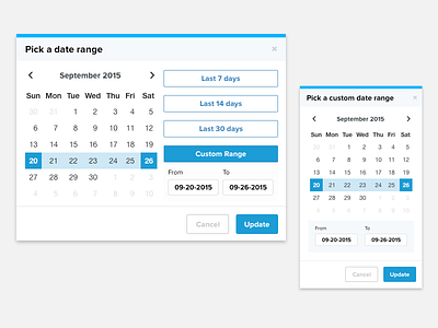 Custom Date Picker calendar date date picker inline modal modal