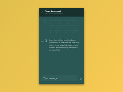 Daily UI 013 - Direct Messaging dailyui direct message mobile text messaging