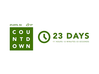 Daily UI 014 - Countdown Timer bold countdown daily ui dailyui strong timer