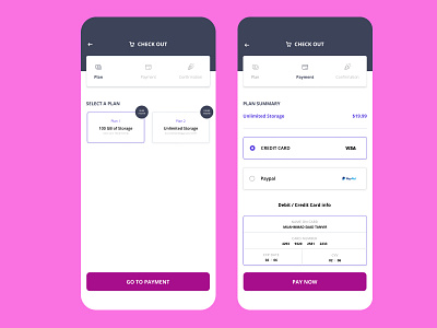 Mobile App Checkout & Payment  UI