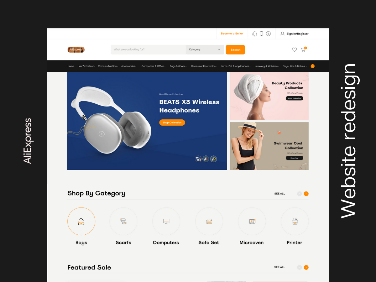 Alibaba Redesign Website Website by Saad Tanvir on Dribbble