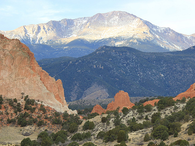 Garden of the Gods and Pikes Peak