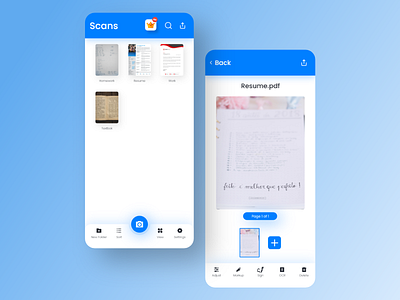 iOS Scanner App Concept Design adobe xd design minimal scanner ui ui design user experience user interface ux