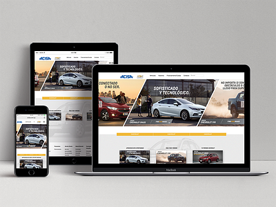 ACISA-Chevrolet Web Design brand chevrolet design web