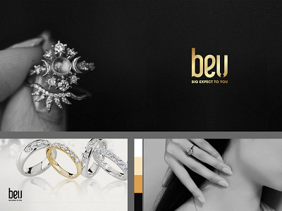 BEU jewelry logo branding design logo