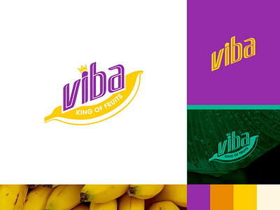 Vietnam Banana logo design branding design flat illustration illustrator lettering logo type typography vector
