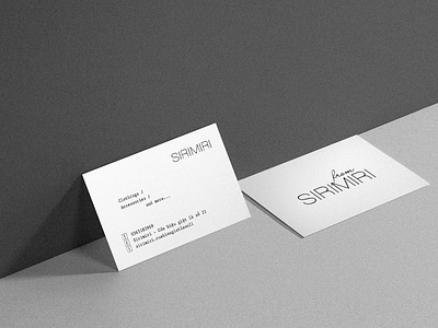 Sirimiri namecard branding design typography