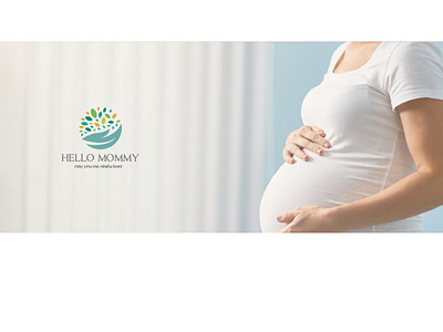 Hello Mommy brand branding design logo