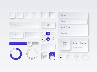 Neumorphism UI kit button design exploration figma neumorphic neumorphism neumorphism ui skeuomorphic skeuomorphic ui skeuomorphism soft ui ui