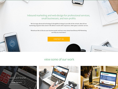 Breezy website design by Inkless Ideas on Dribbble