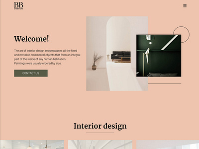 Interior design website branding design logo logo designs mobile design webdesign website website builder website design